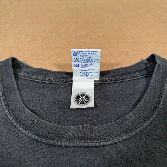 Vintage Southfield Police Officers Association Shirt Eagle Michigan Faded Black - Picture 7 of 8